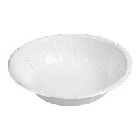 Weiße, runde Kartonschalen - 6 Stück, 17 cm