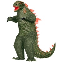 Aufblasbares Mutanten-Dinosaurierkostüm für Erwachsene