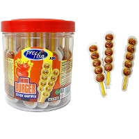 Gummiburger-Spieße 10 g - 30 Stück