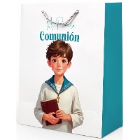 Kommunion-Geschenktasche für Jungen, Matrosenmotiv - 40 x 30 x 12 cm