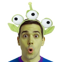 Alien-Haarreif im Filmstil