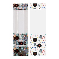 Tüten mit Schallplattenmotiv - 10 Stück