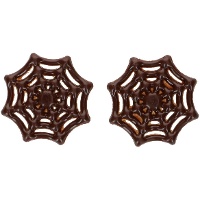 Spinnennetz-Schokoladenfiguren - 6 Stück
