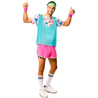80er-Jahre-Sportlerkostüm für Herren