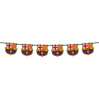 Wimpelkette mit FC Barcelona-Logo