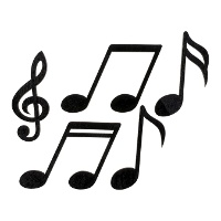 Konfetti aus musikalischen Noten - 10 Einheiten