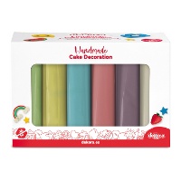 Fondant-Set in 6 Pastellfarben, 600 g - Dekora