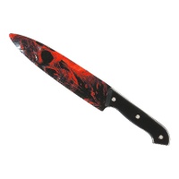 Messer mit rotem Totenkopf 31 cm