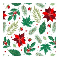 Schachtel für Weihnachtsblumen Süßigkeiten oder Cupcakes, 17,5 x 17,5 x 8,5 cm