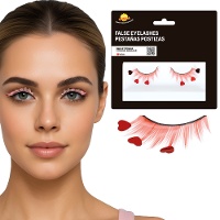 Falsche Wimpern mit Herzen
