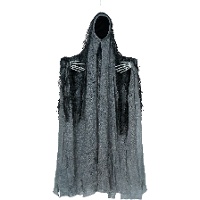 Grauer Geisteranhänger mit 50 cm langer Tunika