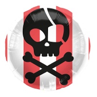 Piraten-Schädel-Ballon, 45 cm