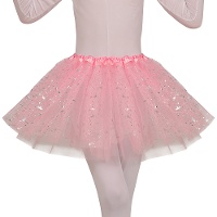 Rosa Tutu mit Sternen für Kinder