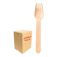 Biologisch abbaubare Holzgabeln von 16 cm - 480 Stück