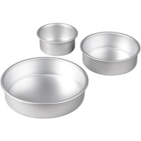 Rundformen aus Aluminium in 10, 15 und 20 cm - Wilton - 3 Stück