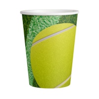 Tennis & Padel Becher 250 ml - 8 Stück.