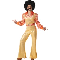 Goldenes Disco-Stil Kostüm für Herren