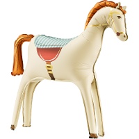 Creme Pferdeballon 68,5 cm