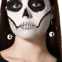 Albtraum-Schädel-Ohrringe - 1 Paar