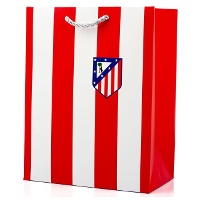 Geschenktüte 40 x 30 x 12 cm Atlético de Madrid, rot-weiß