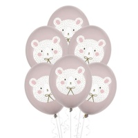 Baby Bear Latex Luftballons 30 cm - PartyDeco - 50 Stück