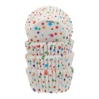 Cupcake-Förmchen 3,4 cm Konfetti - Funcakes - 100 Stück