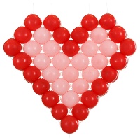 Netze für Ballons in Herzform 63 x 58 cm