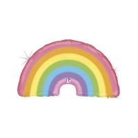 Regenbogen Silhouette Luftballon 91 cm - Grabo