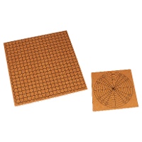 Beidseitiges Makramee-Brett 20 x 20 x 1 cm - Artemio