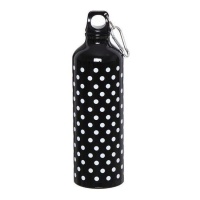 Flasche 0,60 L Schwarz mit Punkten