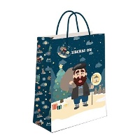 Geschenktüte von Olentzero - 14 x 11,5 x 6,7 cm - 1 Stück