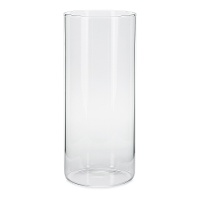 Glas-Kerzenhalter in einer Röhre von 10 x 23 cm