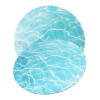 Tortenplatte 20 x 20 x 0,3 cm, Wasserfarbe
