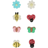 Zuckerfiguren 'Spring Garden' - FunCakes - 8 Stück