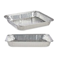 33,5 x 26 x 5,5 cm rechteckiger Einwegbehälter - 3 Stück