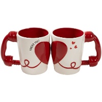 Tasse 490 ml mit Telefonhörer-Griff - 2er-Set