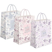 Geschenktüte 32 x 26 x 10 cm Mama Blumen - 1 Stück