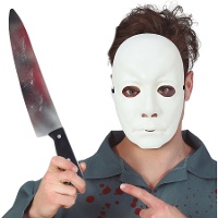 Halloween-Killer-Maske und -Messer