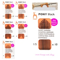 Kurze Stopfnadeln in verschiedenen Stärken - Pony - 10 Stück.