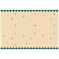 Tischtuch mit feinen Streifen und Sternen 1,80 x 1,20 m