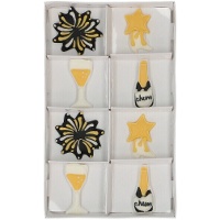 Zuckerfiguren von Sparkling Celebration - Wilton - 8 Stück