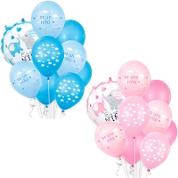 Elefanten-Babyshower-Luftballonstrauß - 9 Stück