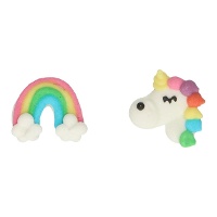Einhorn-Zuckerfiguren - FunCakes - 288 Stück