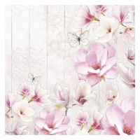 Magnolien Garten Servietten 16,5 x 16,5 cm - 20 Stk.