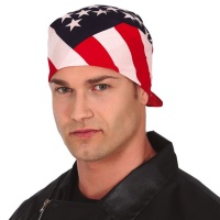 Kopftuch mit amerikanischer Flagge