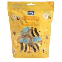 Pastell-Bienen-Marshmallows - 12 Stück