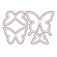 Schmetterlingsstanzer Zag von Misskuty - 4 Stück