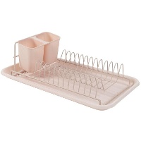 Geschirrabtropfer in Rosa, 44 x 24 x 12 cm