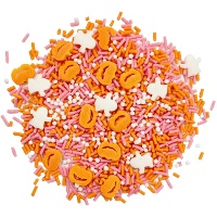 Dekorstreusel mit Kürbissen und Gespenstern, 100 g