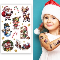 Weihnachtliche temporäre Tattoos